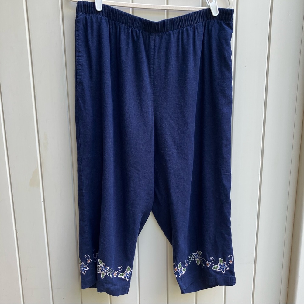 Sag Harbor Woman capri pants XL lagenlook, Eurosummer, garden girl